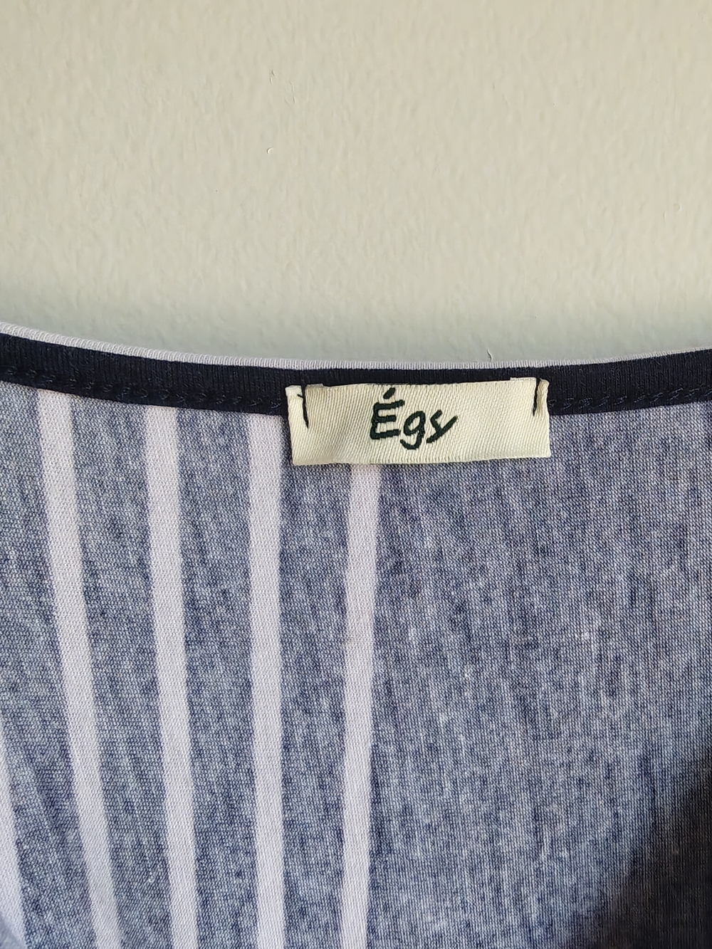 Egy Navy and White Striped Women's Wrap Roper Size XL - Picture 2 of 8